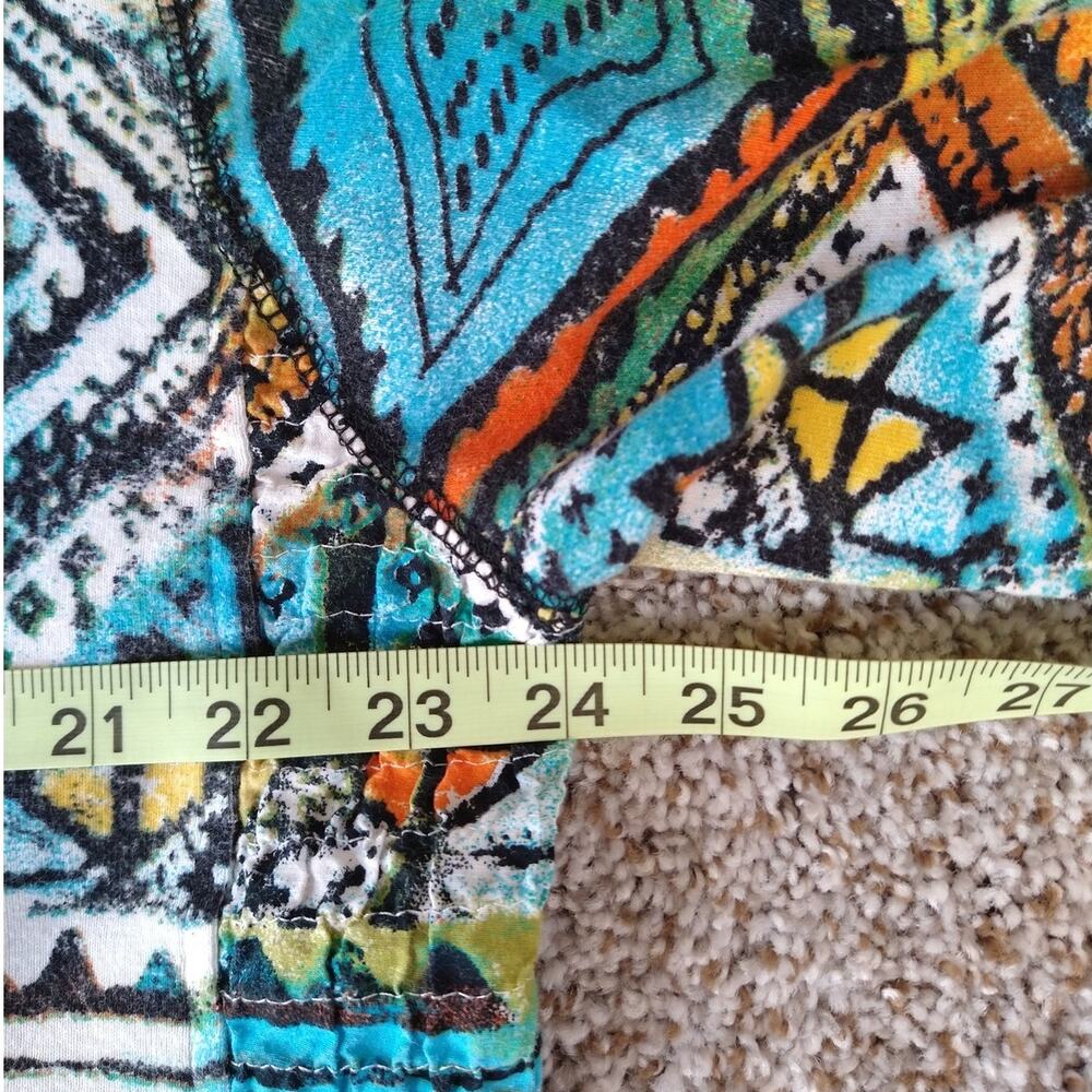 Chico's Distressed Aztec Smocked back Jacket Full front zip size XL (3) - Picture 11 of 11